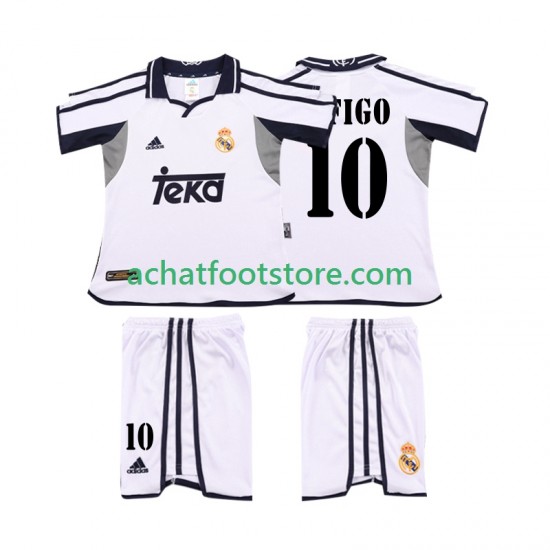 Maillot Real Madrid FIGO 10 Rétro Domicile Tenue pour Enfant 2011 2010 Manche Courte