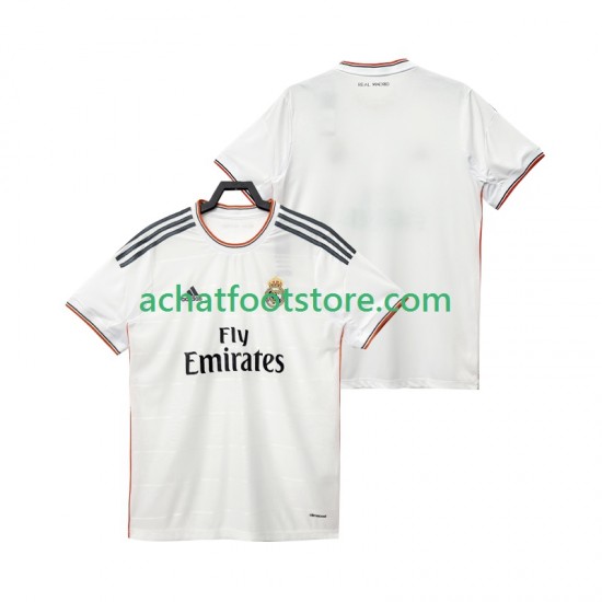 Maillot Real Madrid Rétro Domicile Tenue pour Homme 2013 2014 Manche Courte
