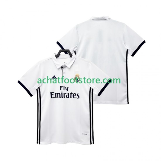 Maillot Real Madrid Rétro Domicile Tenue pour Homme 2017 2018 Manche Courte