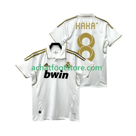 Maillot Real Madrid KAKA 8 Rétro Domicile Tenue pour Homme 2011 2012 Manche Courte