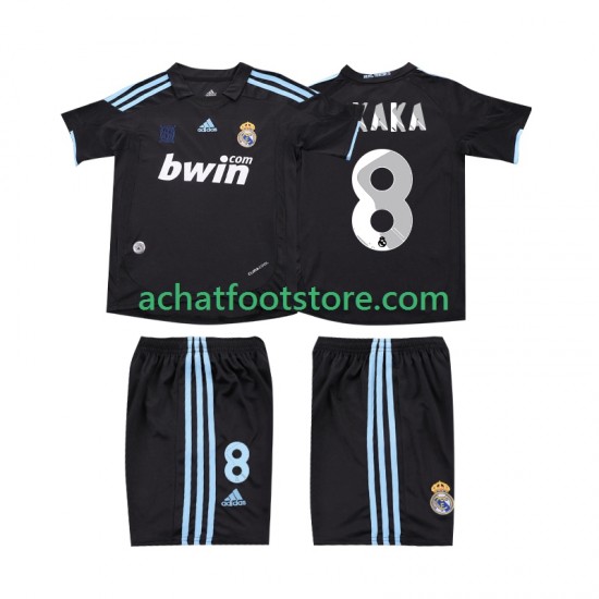 Maillot Real Madrid KAKA 8 Rétro Extérieur Tenue pour Enfant 2009 2010 Manche Courte