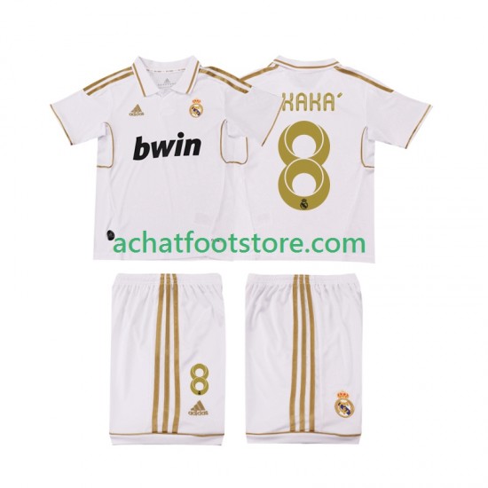 Maillot Real Madrid KAKA 8 Rétro Domicile Tenue pour Enfant 2011 2012 Manche Courte