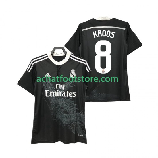 Maillot Real Madrid KROOS 8 Rétro Extérieur Tenue pour Homme 2014 2015 Manche Courte