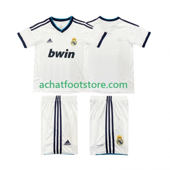 Maillot Real Madrid Rétro Domicile Tenue pour Enfant 2012 2013 Manche Courte