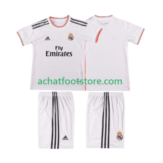 Maillot Real Madrid Rétro Domicile Tenue pour Enfant 2013 2014 Manche Courte