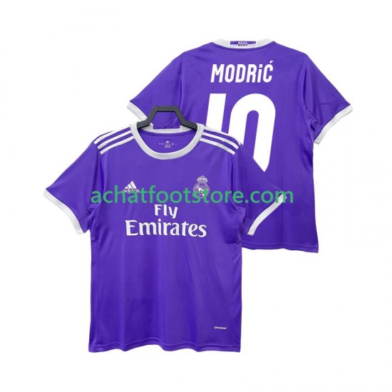 Maillot Real Madrid Modrić LUCA 10 Rétro Extérieur Tenue pour Homme 2016 2017 Manche Courte