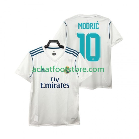 Maillot Real Madrid Modrić 10 Rétro Domicile Tenue pour Homme 2017 Manche Courte