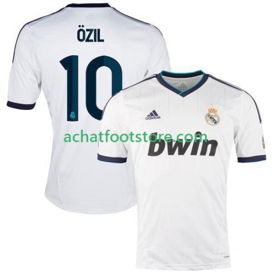 Maillot Real Madrid Ozil Rétro Domicile Tenue pour Homme 2012 2013 Manche Courte