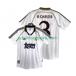 Maillot Real Madrid R.CARLOS 3 Rétro Domicile Tenue pour Homme 1988 2022 Manche Courte