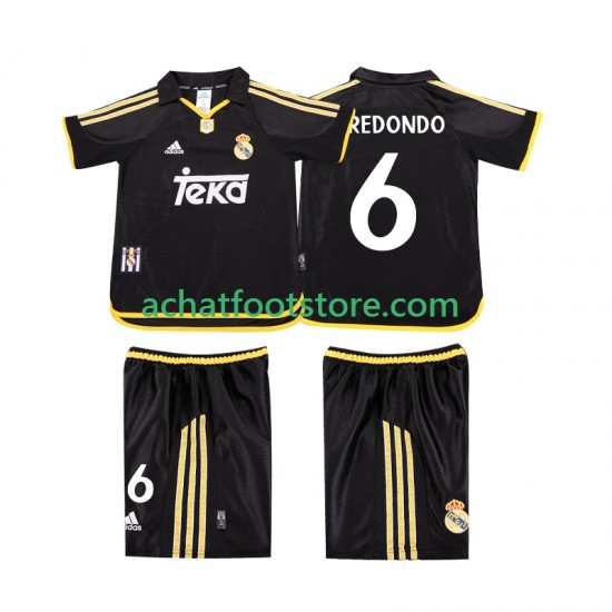 Maillot Real Madrid REDONDO 6 Rétro Extérieur Tenue pour Enfant 2002 2011 Manche Courte