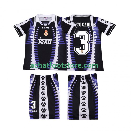 Maillot Real Madrid ROBERTO CARLOS 3 Rétro 3ème Tenue pour Enfant 2004 1988 Manche Courte