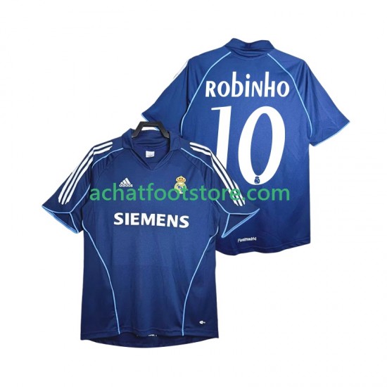 Maillot Real Madrid ROBINHO 10 Rétro Extérieur Tenue pour Homme 1998 2006 Manche Courte