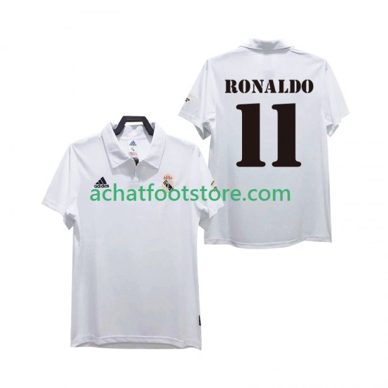 Maillot Real Madrid RONALDO 11 Rétro Domicile Tenue pour Homme 2010 2008 Manche Courte