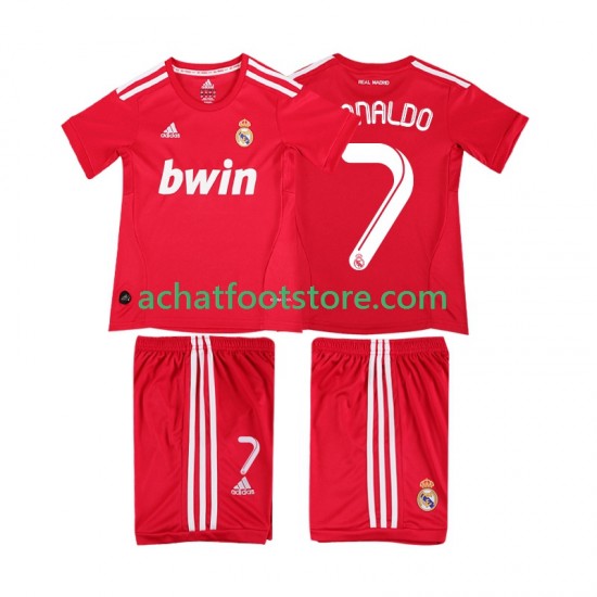 Maillot Real Madrid RONALDO 7 Rétro 3ème Tenue pour Enfant 2011 2012 Manche Courte