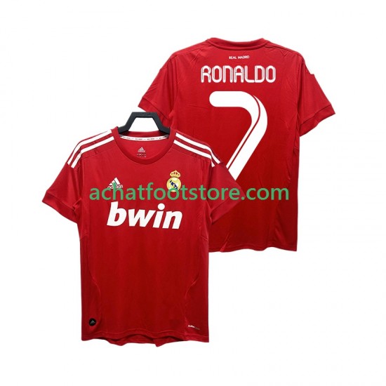 Maillot Real Madrid RONALDO 7 Rétro 3ème Tenue pour Homme 2011 2012 Manche Courte