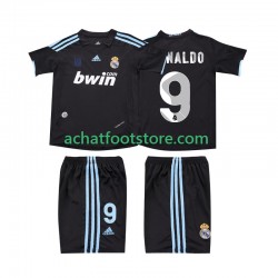 Maillot Real Madrid RONALDO 9 Rétro Extérieur Tenue pour Enfant 2009 2010 Manche Courte