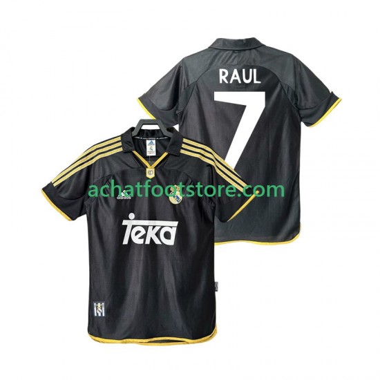 Maillot Real Madrid Raul 7 Rétro Extérieur Tenue pour Homme 2002 2011 Manche Courte