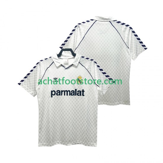 Maillot Real Madrid Rétro Domicile Tenue pour Homme 1986 1987 Manche Courte