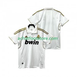 Maillot Real Madrid Rétro Domicile Tenue pour Homme 2011 2012 Manche Courte