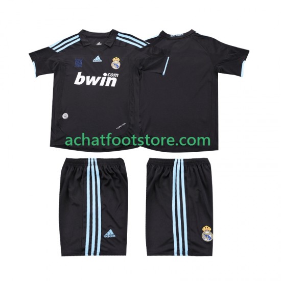 Maillot Real Madrid Rétro Extérieur Tenue pour Enfant 2009 2010 Manche Courte