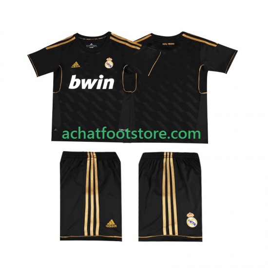 Maillot Real Madrid Rétro Extérieur Tenue pour Enfant 2011 2012 Manche Courte