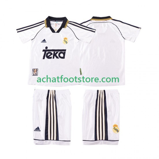 Maillot Real Madrid Rétro Domicile Tenue pour Enfant 1988 2022 Manche Courte