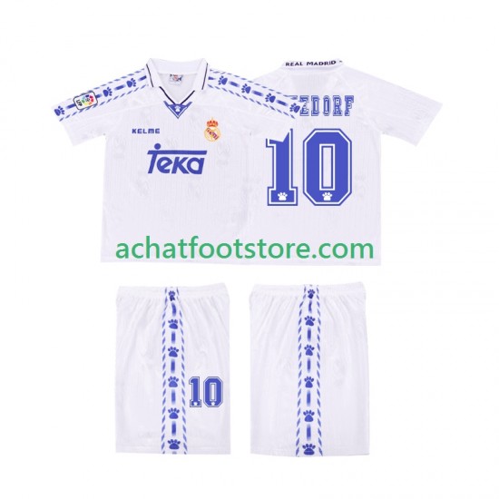 Maillot Real Madrid SEEDORF 10 Rétro Domicile Tenue pour Enfant 1996 2004 Manche Courte