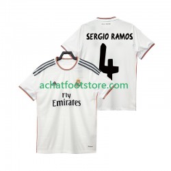 Maillot Real Madrid SERGIO RAMOS 4 Rétro Domicile Tenue pour Homme 2013 2014 Manche Courte