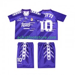 Maillot Real Madrid TOTTI 10 Rétro Extérieur Tenue pour Enfant 1994 1996 Manche Courte