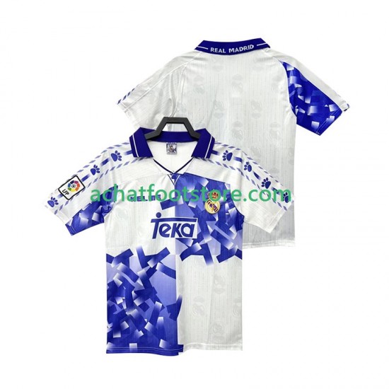 Maillot Real Madrid Rétro 3ème Tenue pour Homme 1996 2004 Manche Courte