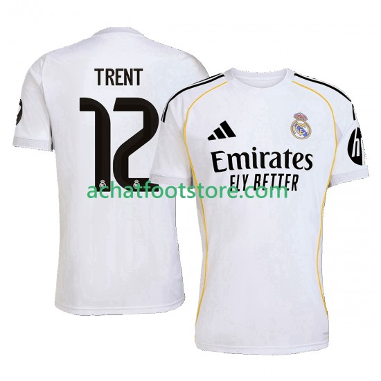 Maillot Real Madrid Trent Alexander-Arnold 12 Domicile Tenue pour Homme 2025-2026 Manche Courte