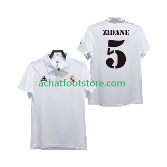 Maillot Real Madrid ZIDANE 5 Rétro Domicile Tenue pour Homme 2010 2008 Manche Courte