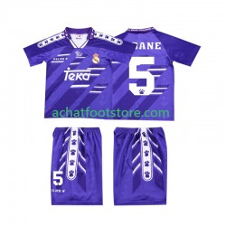 Maillot Real Madrid ZIDANE 5 Rétro Extérieur Tenue pour Enfant 1994 1996 Manche Courte
