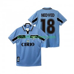 Maillot SS Lazio NEDVED 18 Rétro Domicile Tenue pour Homme 1988 2002 Manche Courte