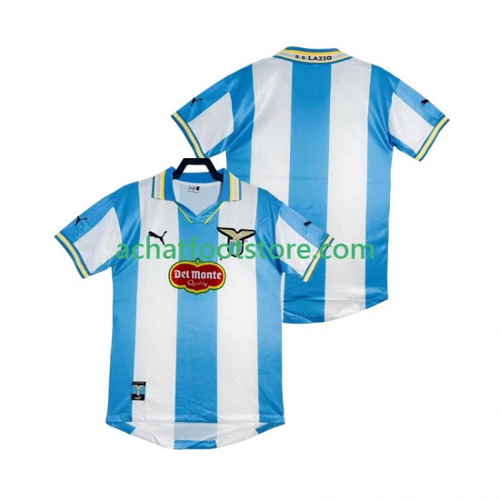 Maillot SS Lazio Rétro Domicile Tenue pour Homme 2002 2022 Manche Courte