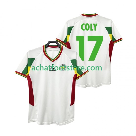 Maillot Sénégal COLY 17 Rétro Domicile Tenue pour Homme 2010 Manche Courte