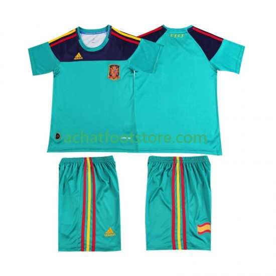 Maillot Espagne Gardien Rétro Domicile Tenue pour Enfant 2010 Manche Courte