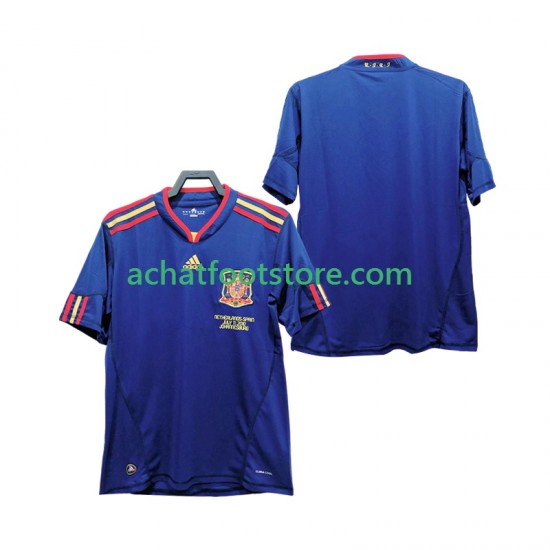 Maillot Espagne Rétro Extérieur Tenue pour Homme 2010 Manche Courte