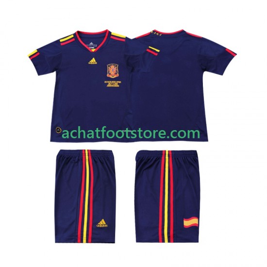Maillot Espagne Rétro Extérieur Tenue pour Enfant 2010 Manche Courte