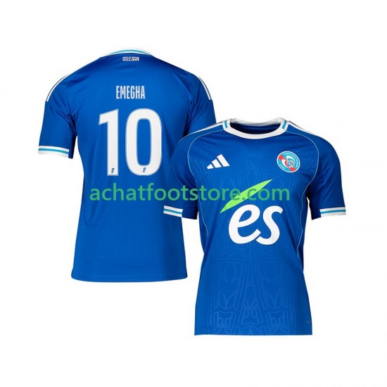 Maillot Strasbourg Emanuel Emegha 10 Domicile Tenue pour Homme 2025-2026 Manche Courte