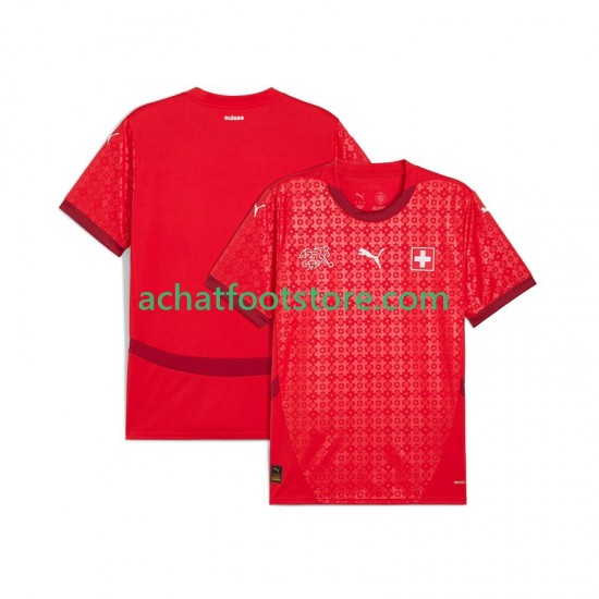 Maillot Suisse Domicile Tenue pour Homme 2025-2026 Manche Courte