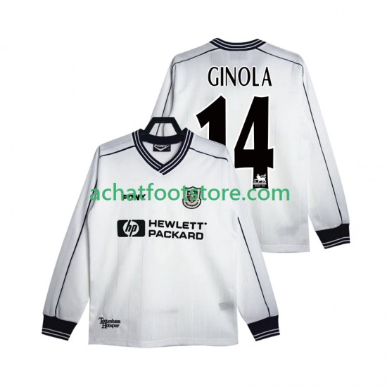 Maillot Tottenham Hotspur GINOLA 14 Rétro Domicile Tenue pour Homme 2004 2002 Manche Longue