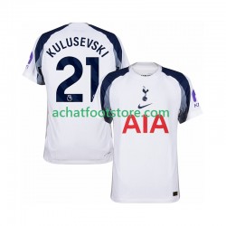 Maillot Tottenham Hotspur Kulusevski 21 Domicile Tenue pour Homme 2025-2026 Manche Courte