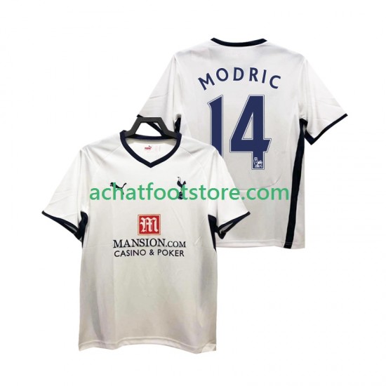 Maillot Tottenham Hotspur Modrić Luca 14 Rétro Domicile Tenue pour Homme 2008 2009 Manche Courte