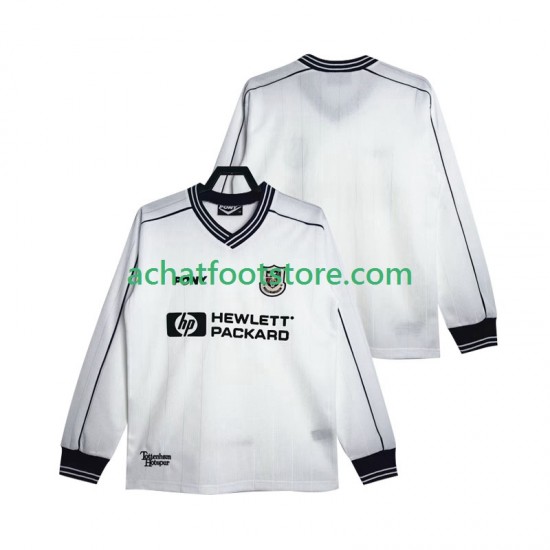 Maillot Tottenham Hotspur Rétro Domicile Tenue pour Homme 2004 2002 Manche Longue