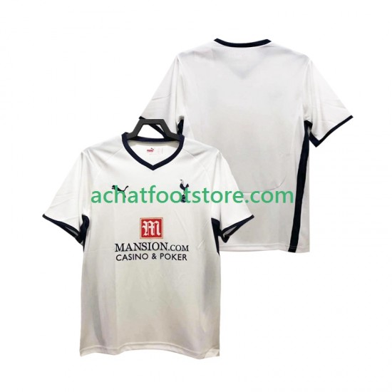 Maillot Tottenham Hotspur Rétro Domicile Tenue pour Homme 2008 2009 Manche Courte