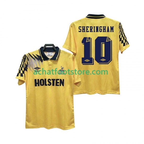 Maillot Tottenham Hotspur SHERINGHAM 10 Rétro Extérieur Tenue pour Homme 1992 1994 Manche Courte