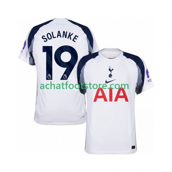 Maillot Tottenham Hotspur Solanke 19 Domicile Tenue pour Homme 2025-2026 Manche Courte