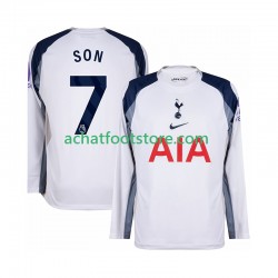 Maillot Tottenham Hotspur Son Heung-Min 7 Domicile Tenue pour Homme 2025-2026 Manche Longue