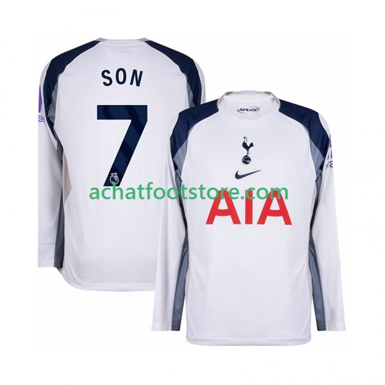 Maillot Tottenham Hotspur Son Heung-Min 7 Domicile Tenue pour Homme 2025-2026 Manche Longue